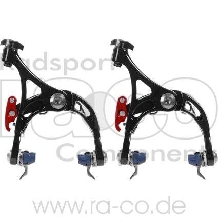 20. juli -legeringsbremser kaldt smidd med Ashima bremseklosser | svart | Justeringsområde 39-51 mm, justerbar fjær, 242 g - ebiketech