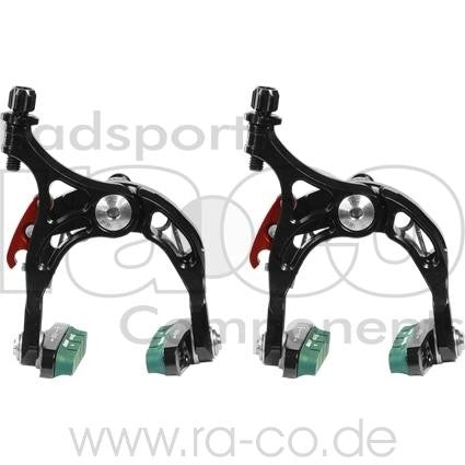 21. juli Legeringsløpsbremser CNC med swissstop bremseklosser | svart | Justeringsområde 39-51 mm, justerbar fjær, 200 g - ebiketech