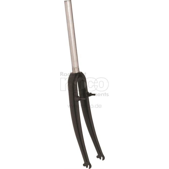 28 "Trekking / Cross Fork | Legering / stål | Svart | 1 1/8" Foran | Cantilever | Mud Gards Eyelets - ebiketech