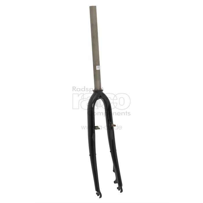 28 "Trekking gaffel | stål | Svart | 1 1/8" Foran | Cantilever / plate er | Lowrider Eyelets, Mud Gards Eyelets - ebiketech