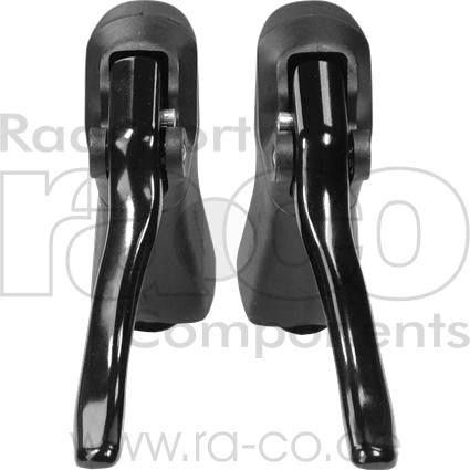 Aero Race Assymetric Brake Lever Pair | svart | ekskl. Kabler, asymmetrisk - ebiketech