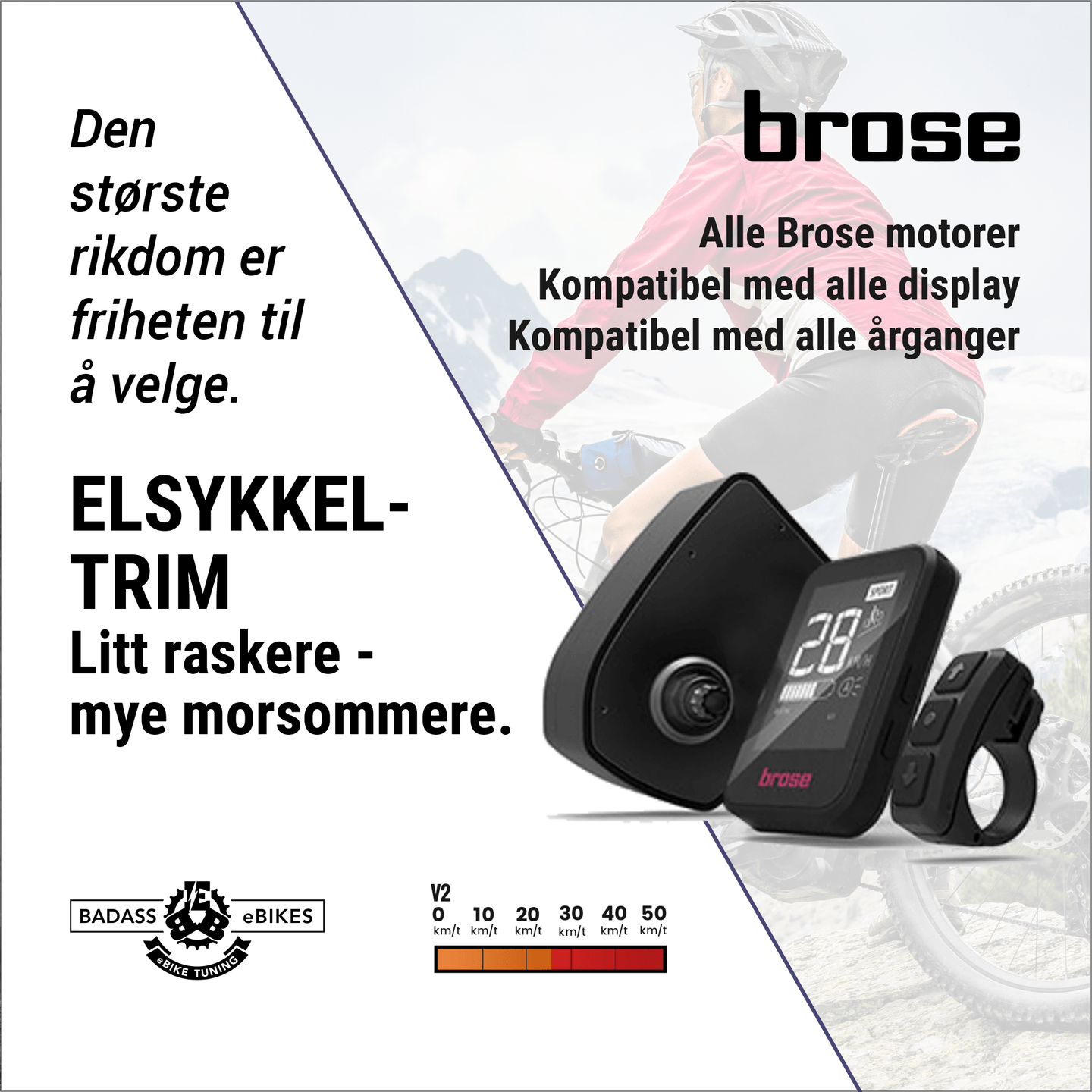 badassBox 4 Brose CS sett v2 - Elsykkeltrim - Opphever hastighetssperren på et øyeblikk! - ebiketechnology