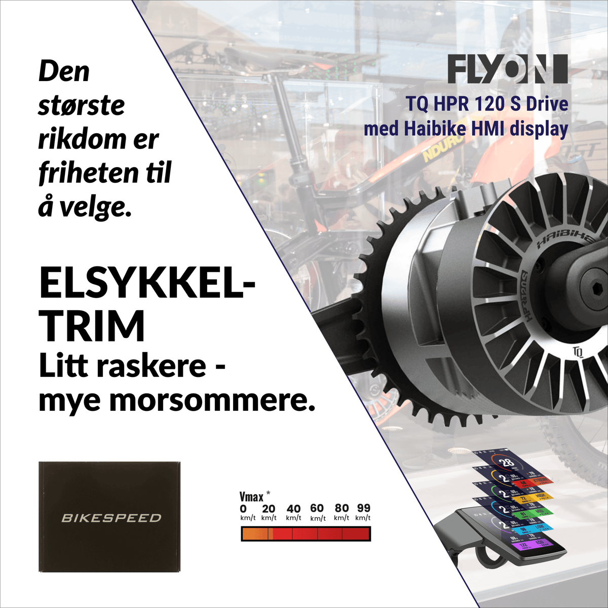 bikespeed-RSc for Haibike FLYON med TQ motor (2019-2021) - ebiketechnology