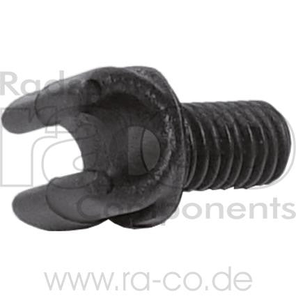 Bowden kabel ytre skallholder | 1-fold for lavt rør | med tråd M5 x 9 mm | for 5 mm sak | 100 stk - ebiketech