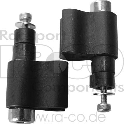 Bremseslange guider for hydraulisk bremser | legering | svart | 1 par - ebiketech