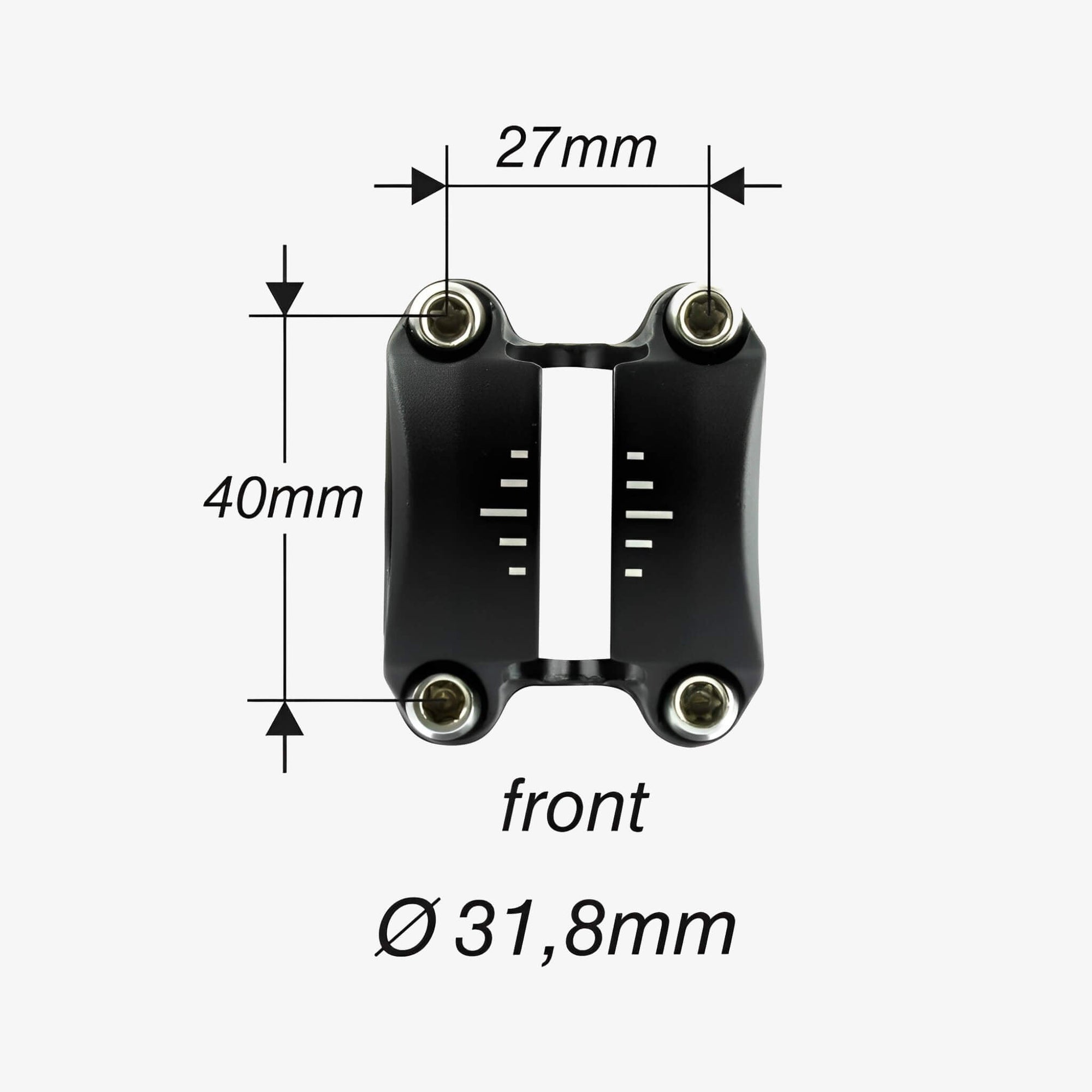 by.schulz SDS Frontdeksel med 4 Hull, for SDS-ledd/adapter (for å feste alt av tilbehør til din sykkel) - ebiketech