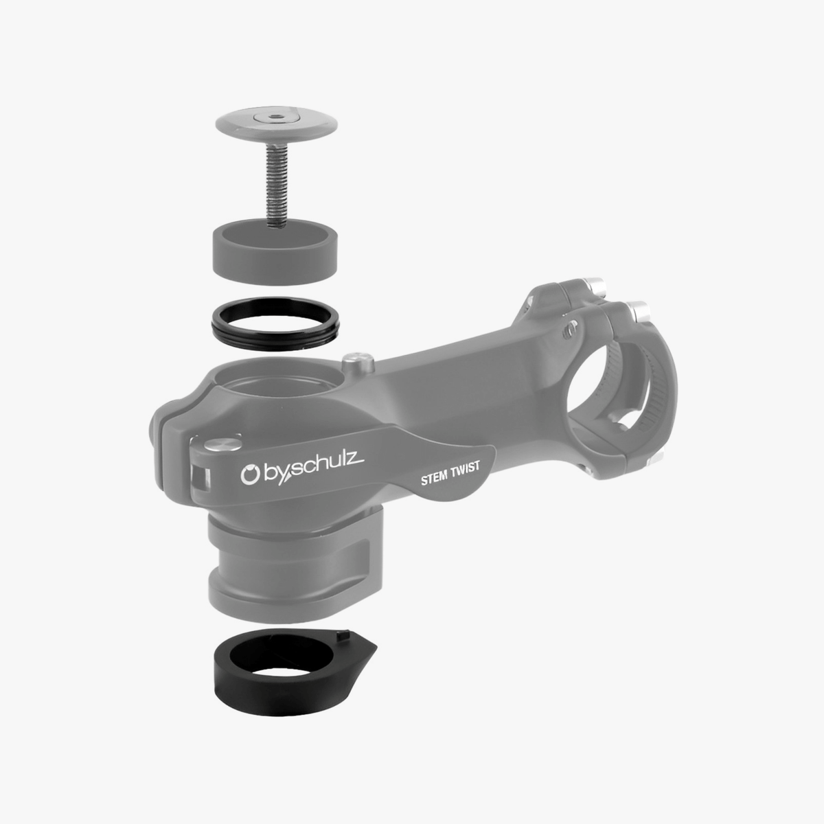 by.schulz SDS Top Cap 1 1/8" 5mm høyde - Avstandsstykke til å plassere under toppdeksel på A-Head - ebiketech