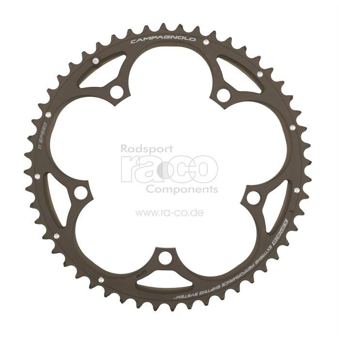 Campagnolo 11s Ultra Torque Chain Ring | svart | 110 mm | 52 tenner | 5 hull | FC-Co052 - ebiketech