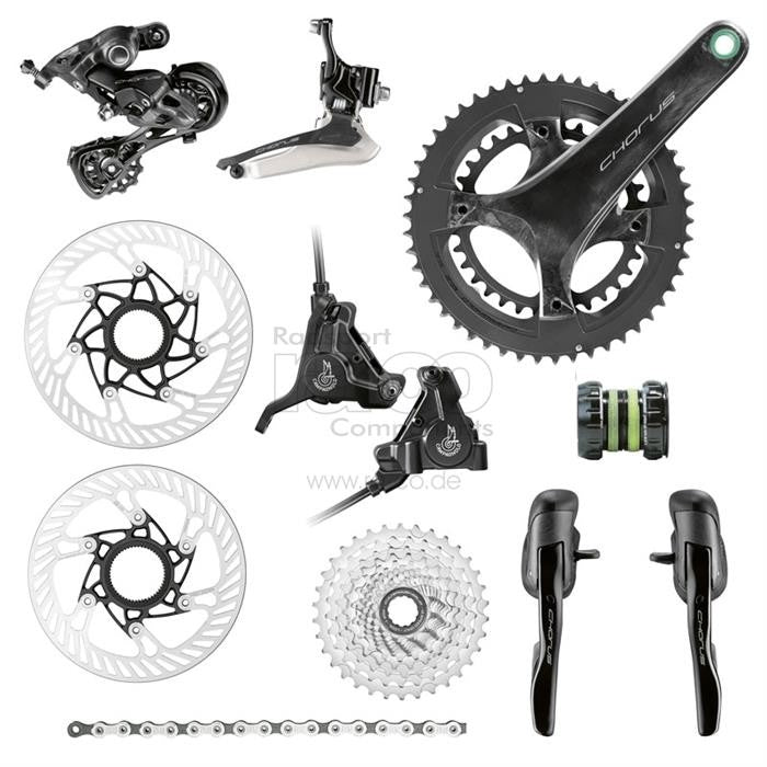 Campagnolo Chorus 2x12s Groupset Disc | med hydrauliske bremser | svart - ebiketech