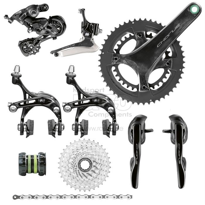 Campagnolo Chorus 2x12s Groupset | svart - ebiketech