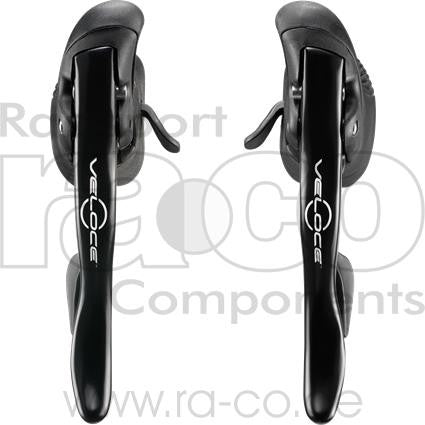 Campagnolo Veloce 2x10s Ergopower Shifter Lever Pair | EP15-VLBXC inkl. Skiftkabel - ebiketech