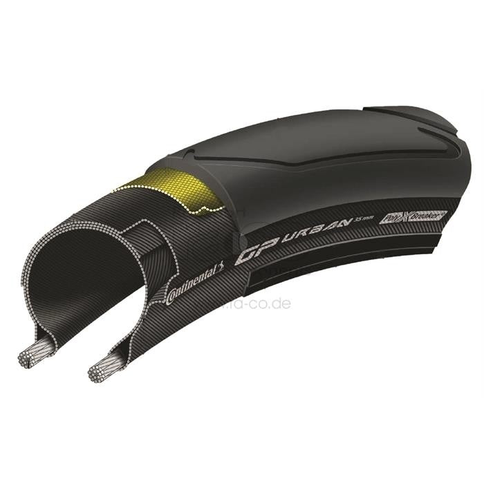 Continental Grand Prix Urban | 700x35 | 35-622 | vei | svart | folding | 180 TPI | 390 g - ebiketech
