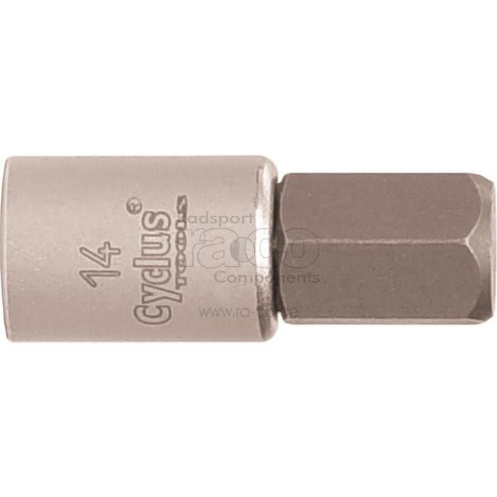 Cyclus Tools 3/8 "Socket, Hexagon, 14mm, Square Drive - ebiketech