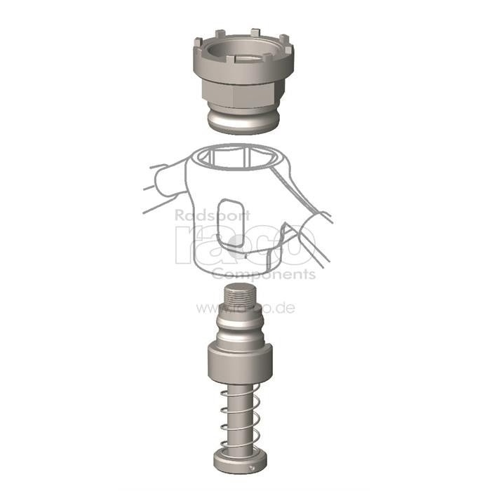 Cyclus Tools Bottom Bracket Tool - Brose E -Motor; Truvativ M15x1 - ebiketech