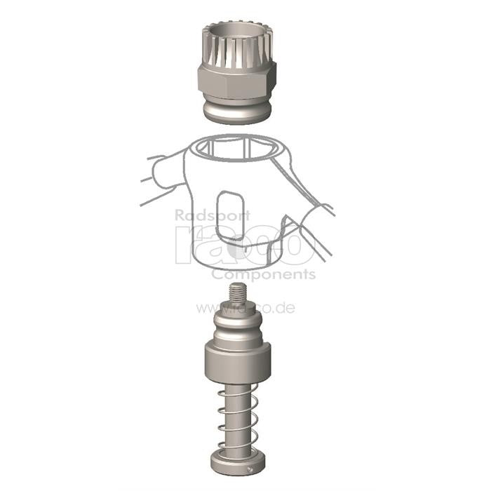 Cyclus Tools Bottom Bracket Tool - Shimano BB -un 51/71/72; Kinex -legering; Tecora plast - ebiketech