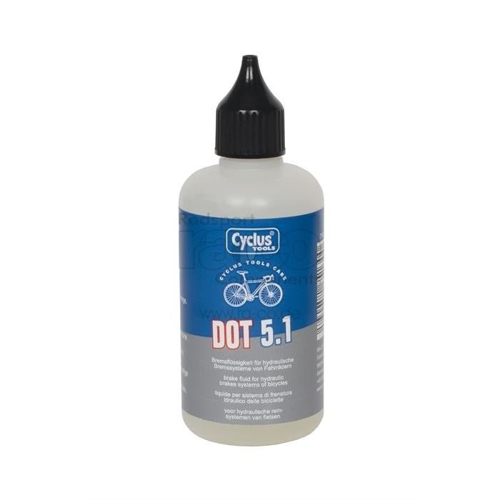 Cyclus Tools Brake Fluid Dot 5.1, 100 ml flaske - ebiketech