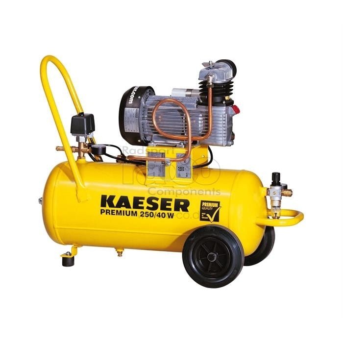 Cyclus Tools Compressor | Kompakt av Kaeser Workshop | Maks. 10 bar/ 78 BB (A) | Premium 250/40W - ebiketech