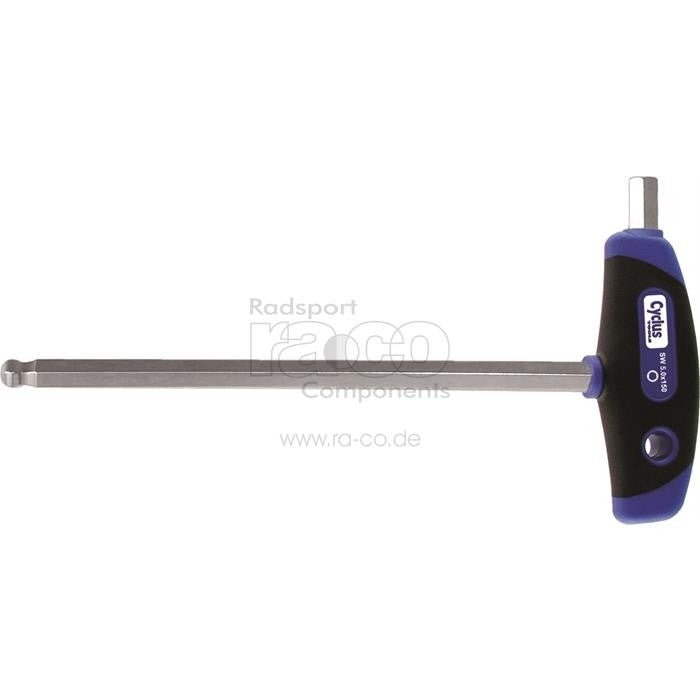 Cyclus Tools Hexagon Ball-End Box Spanner 6mm med 200 mm blad-Multikomponent T-grip - ebiketech