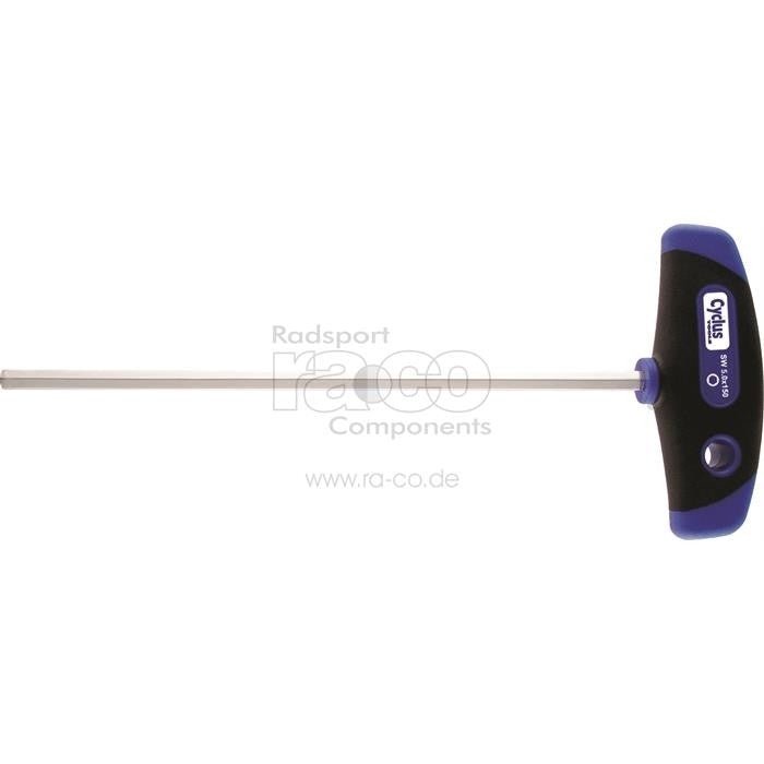 Cyclus Tools Hexagon Box Spanner 5mm, 350mm blad, multikomponent T-grip - ebiketech