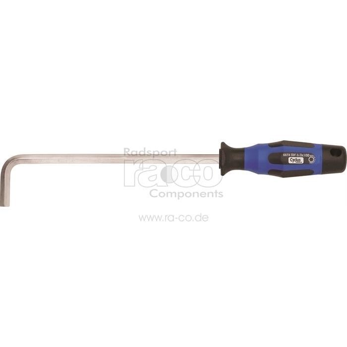 Cyclus Tools Hexagon Wrench 8x130 mm med plasthåndtak, til montering av sidestativ på sykkel - ebiketech