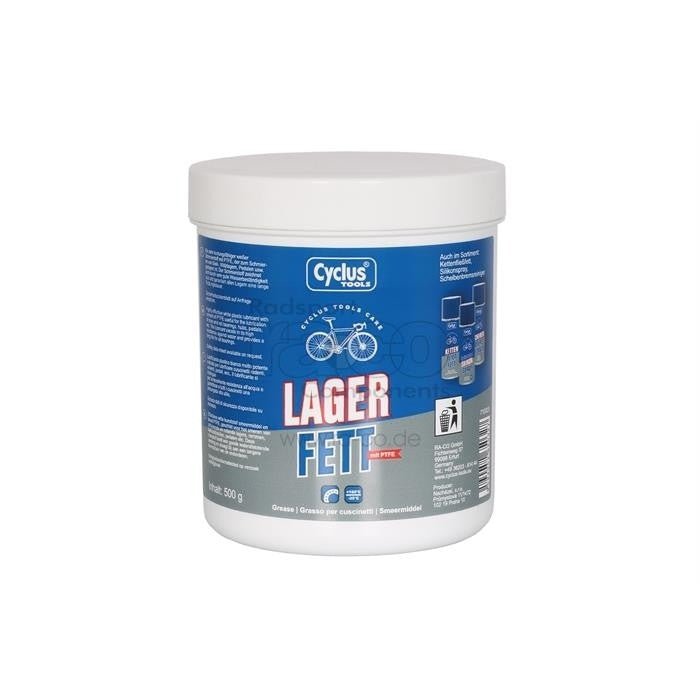 Cyclus Tools hvitt fett med PTFE for knutepunkter, lagre osv. - 500g kan - ebiketech