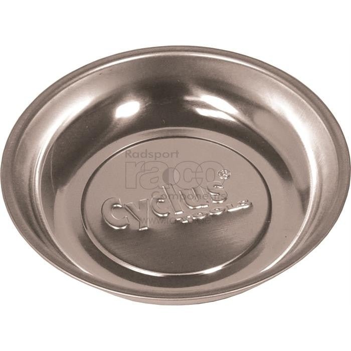 Cyclus Tools Magnetic Dish for små deler, rustfritt stål, runde, 15 cm. - ebiketech