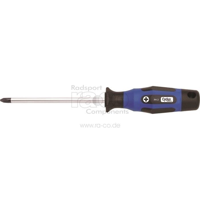 Cyclus Tools Screwdriver Phillips PH 0x60 Black Tip, Multicomponent Handle - ebiketech