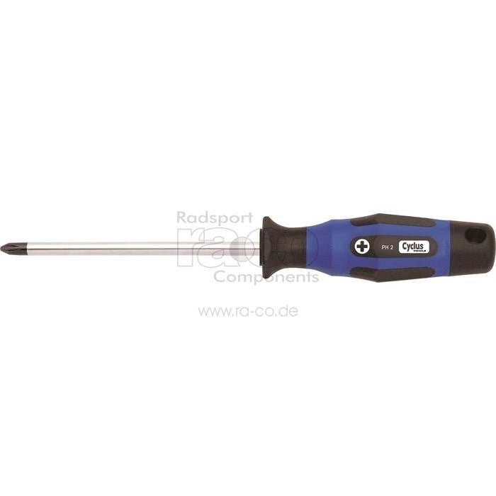 Cyclus Tools Screwdriver Phillips PH 2x125 Svart spiss, multikomponenthåndtak - ebiketech