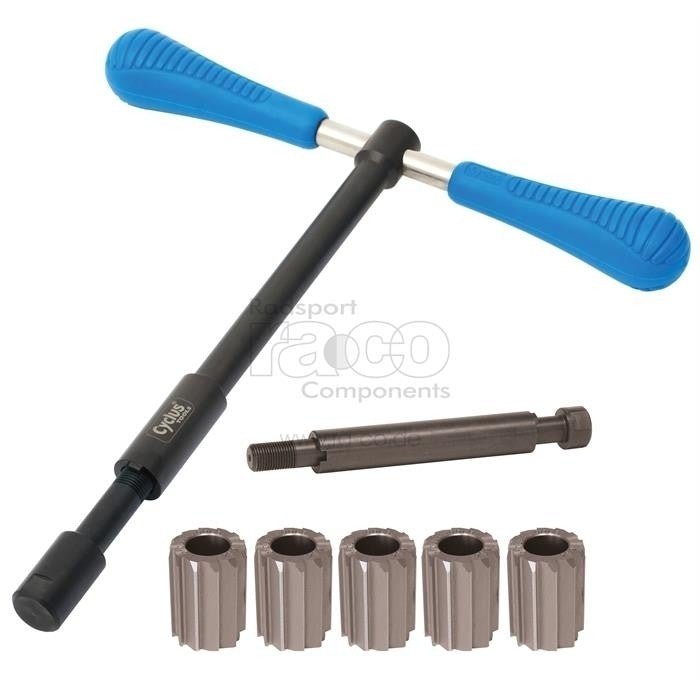 Cyclus Tools Seat Tube Reamer Set: Tool Holder + Extension + 5 Reamer etter eget valg - ebiketech