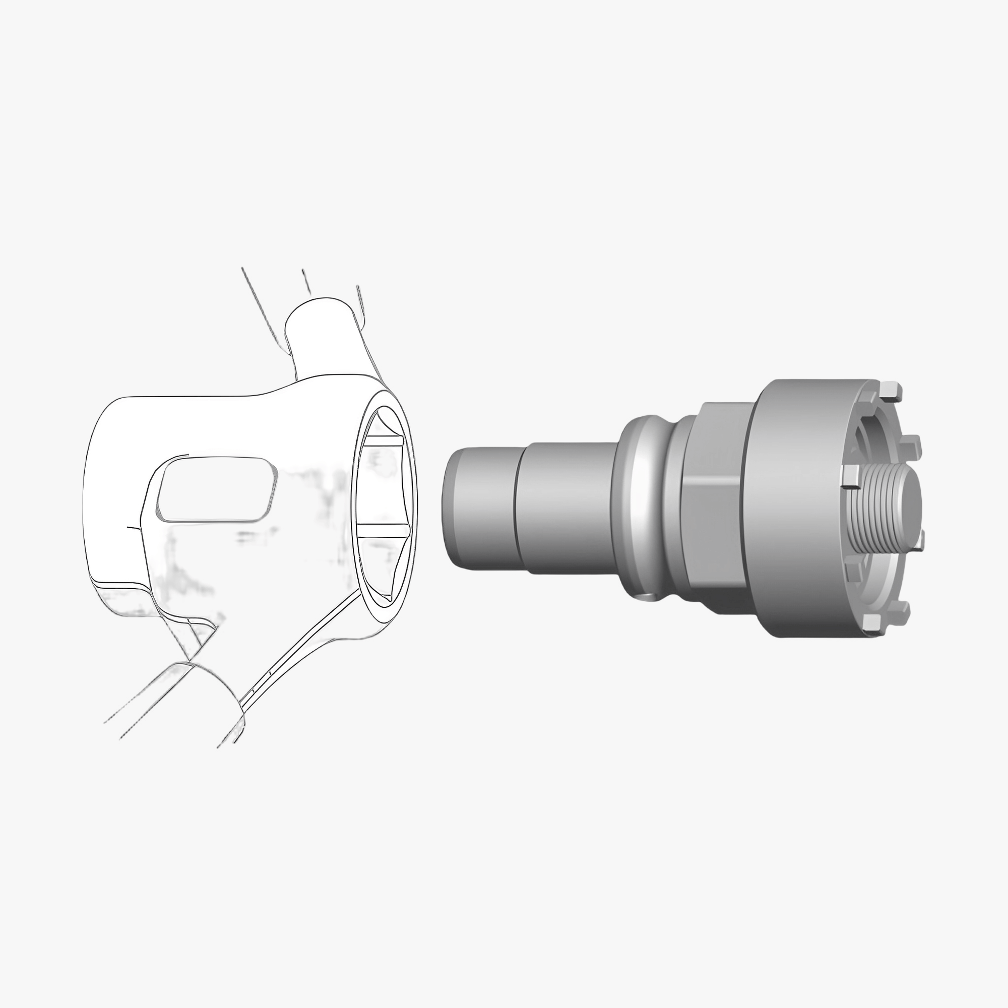 CYCLUS TOOLS snap.in | avdrager for låsering som fester spider på Bosch Gen 4 motor (BDU 4) | SN.83-W - ebiketech