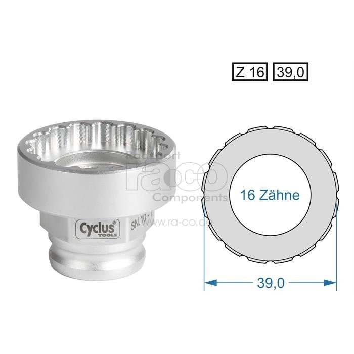 Cyclus Tools SNAP.IN BOTTOM BRACKET TOOL SHIMANO ULTEGRA SM-BBR60, BB-MT800, SN.10-I - ebiketech