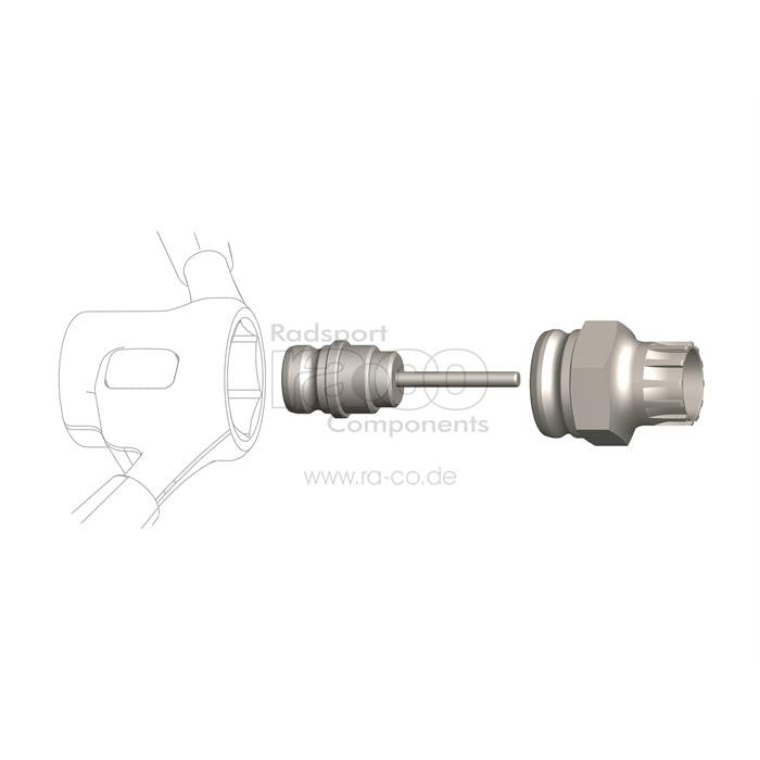 Cyclus Tools Snap.in Cassette Tool Hollow Axle Shimano HG; Miche Shimano; Miche Campagnolo 8s - ebiketech