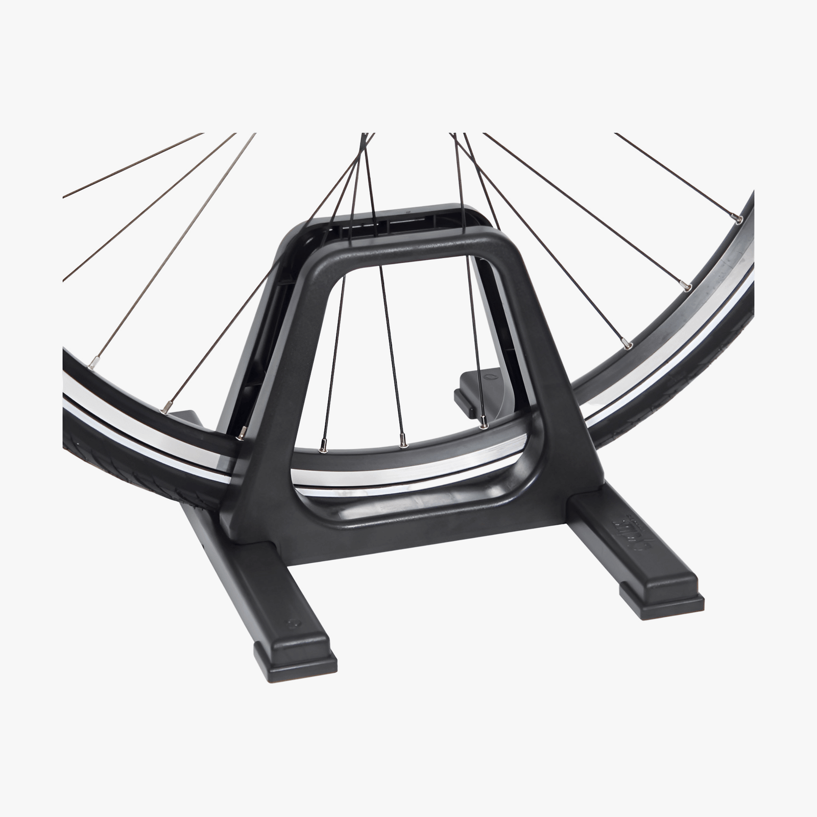 Cyclus Tools Sykkelstativ, svart plast for alle hjulstørrelser - ebiketech