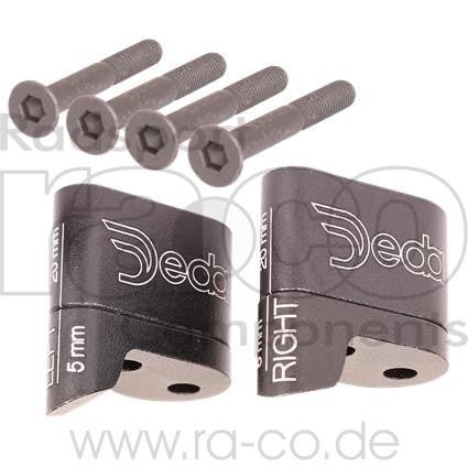 DEDA Armrest Aero Spacers 25 mm | For Kronos & Kronos forfaller | svart | par med skruer - ebiketech