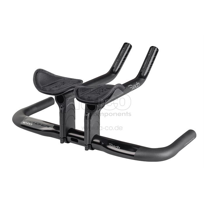 Deda Crononero Evo DCR | Time Trial Aere Flatbar | legering | Svart (POB) | 31,7 mm | 420 mm, J-Bend | 650 g - ebiketech