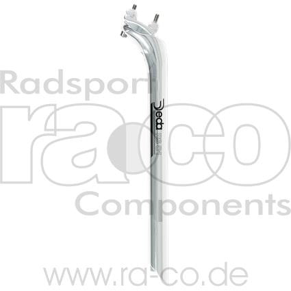 Deda rs 01 setepost | legering | 27,2 mm | Lengde 350 mm, forskyvning 21 mm | sølv polert - ebiketech