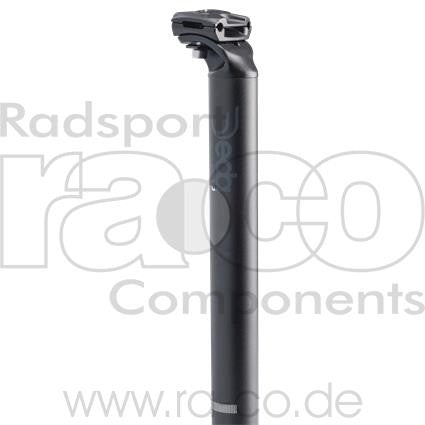 Deda RS Zero Seat Post | legering | 31,6 mm | Lengde 350 mm, forskjøvet 18 mm | Matt Black Anodized - ebiketech