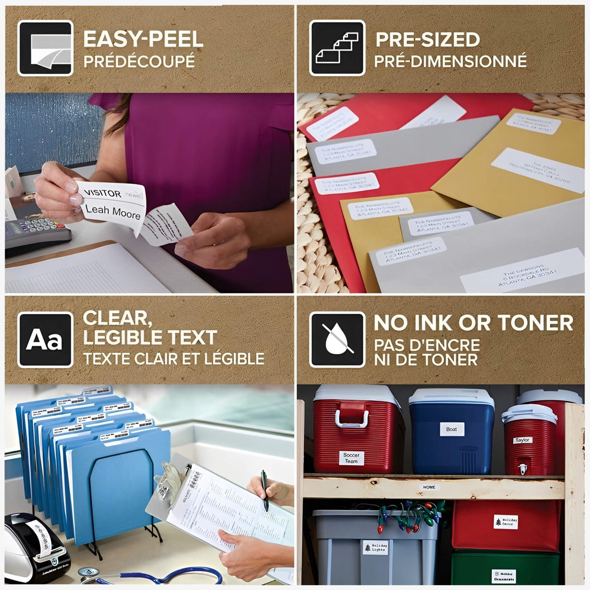 Dymo LabelWriter 4XL Ekstra store fraktetiketter 104x159mm (UPS) 220 stk. S0904980 - ebiketech