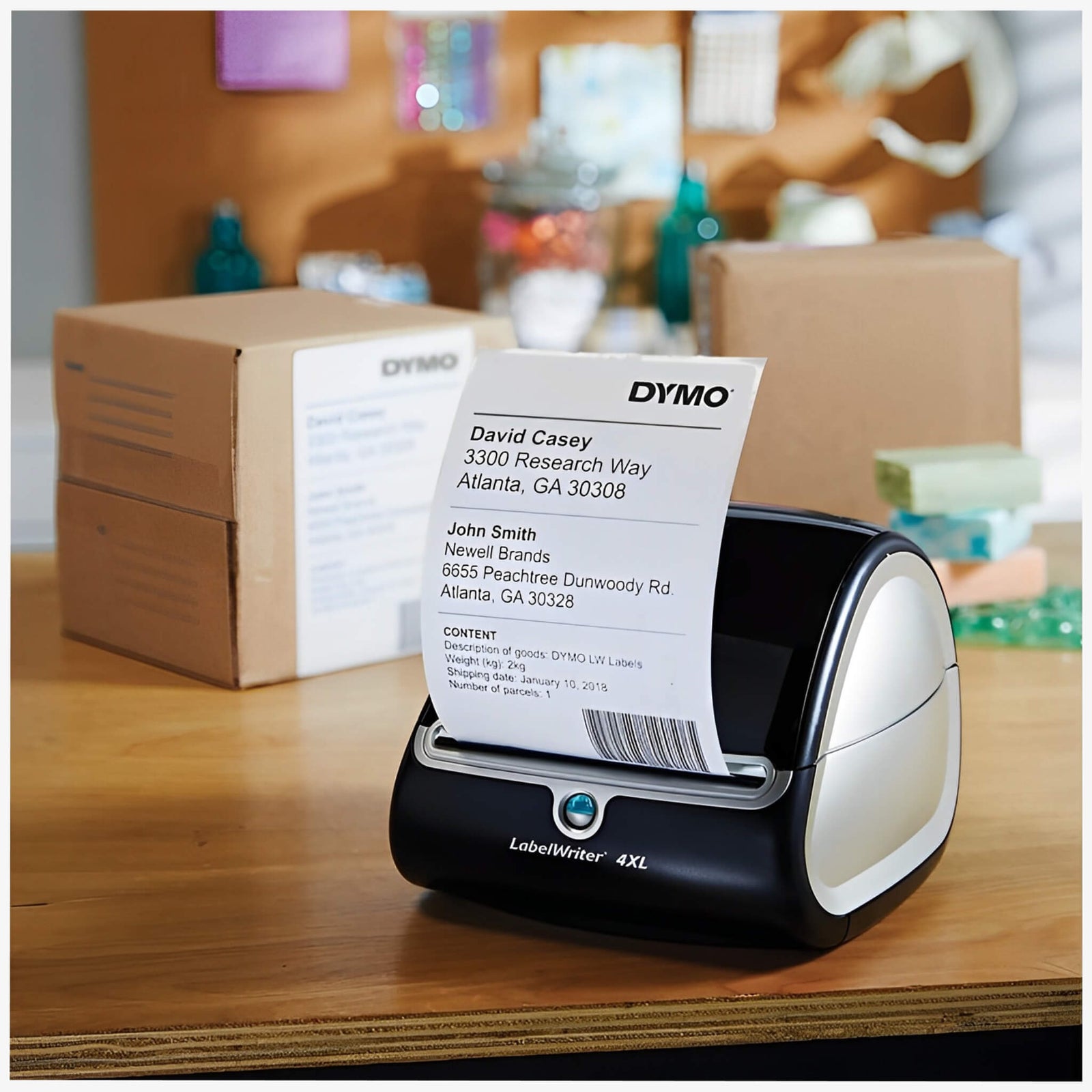 Dymo LabelWriter 4XL Ekstra store fraktetiketter 104x159mm (UPS) 220 stk. S0904980 - ebiketech