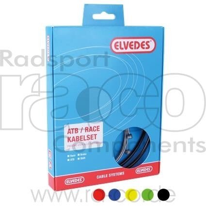 Elvedes ATB / Race Shift Cable Set | inkl. ytre foringsrør, kabel og heter - ebiketech