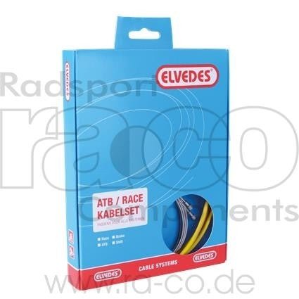 Elvedes ATB / Race Shift Cable Set | inkl. ytre foringsrør, kabel og heter - ebiketech