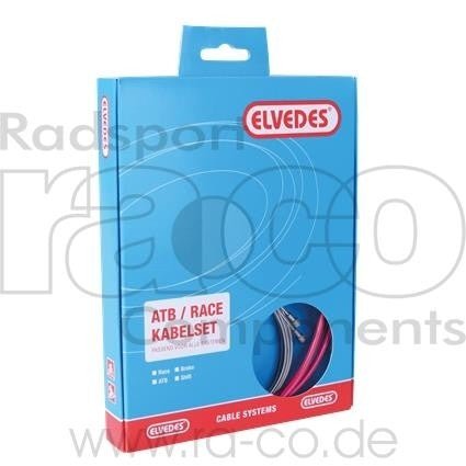 Elvedes ATB / Race Shift Cable Set | inkl. ytre foringsrør, kabel og heter - ebiketech