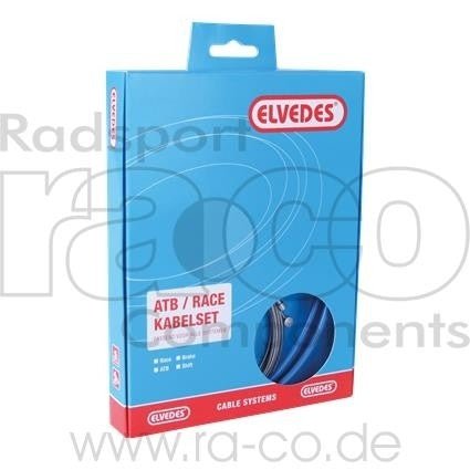 Elvedes ATB / Race Shift Cable Set | inkl. ytre foringsrør, kabel og heter - ebiketech