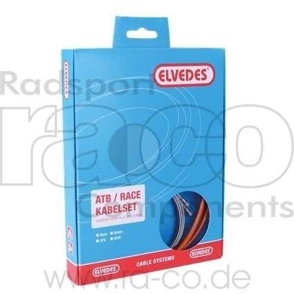 Elvedes ATB / Race Shift Cable Set | inkl. ytre foringsrør, kabel og heter - ebiketech