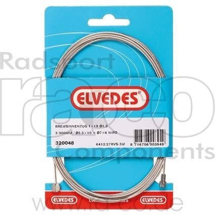ELVEDES BRAKE CABEL XXL Race + ATB | Lengde: 3000 mm | Nippel: 7 x 6 mm og 10 x 5,5 mm - ebiketech