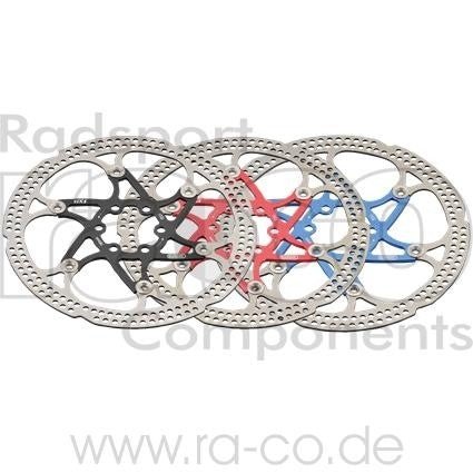 ELVEDES BRAKE DISC FX18 ROTOR | 180 mm | 6 bolt | Rustfritt stål/aluminium | 132 g - ebiketech