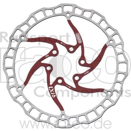 ELVEDES BRAKE DISC LX16 ROTOR | 160 mm | 6 bolt | Rustfritt stål | 85 g - ebiketech