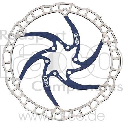 ELVEDES BRAKE DISC LX18 ROTOR | 180 mm | 6 bolt | Rustfritt stål | 112 g - ebiketech
