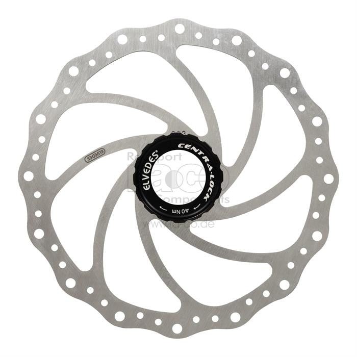 ELVEDES BRAKE DISC SXC 20 Rotor | 203 mm | CenterLock | Rustfritt stål | 188 g | sølv, inkl. låsring - ebiketech