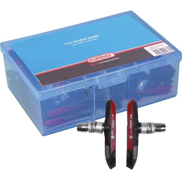 ELVEDES BRAKE PADS PARER FOR V-BRAKES "2-Component" | (6815-boks) | 25 stk par - ebiketech